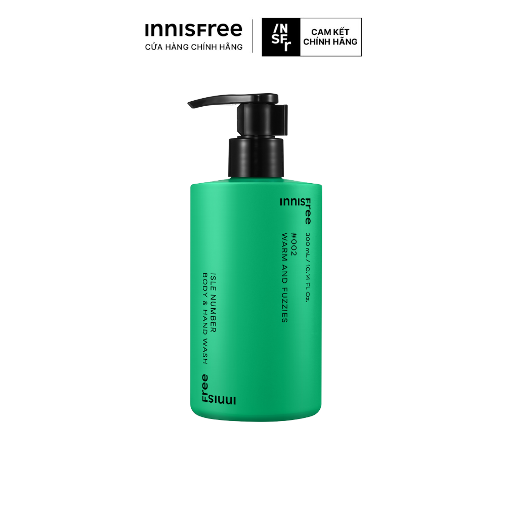 Sữa tắm toàn thân INNISFREE ISLE NUMBER BODY & HAND WASH SEIZE THE MOMENT 300mL